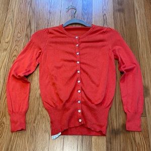 Orange Cardigan